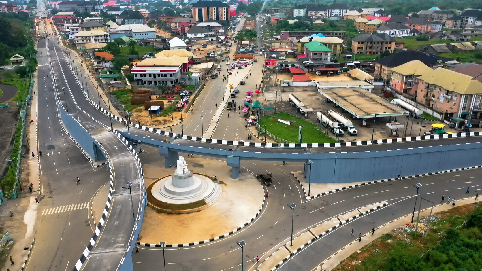 Assumpta Twin Flyovers, after reconstruction