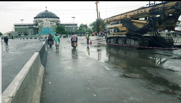 Assumpta Twin Flyovers, before reconstruction